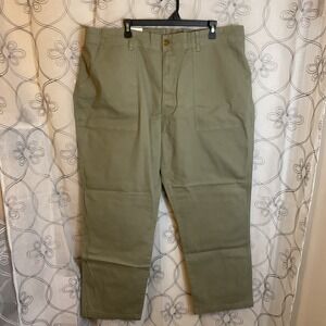 NWT KNOX ROSE Size 2X With 30" Inseam Sage Green High Rise Pants Jeans